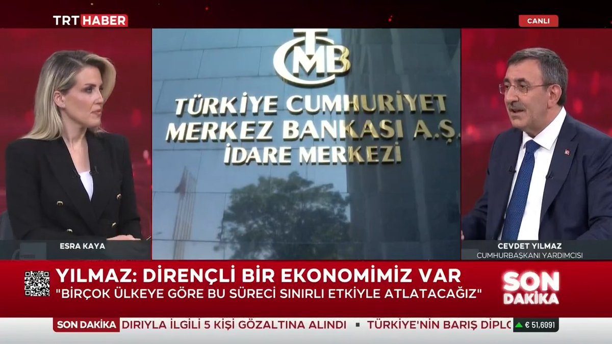 Cumhurbaşkanı Yardımcısı Cevdet Yılmaz: Ülkeler, rezervlerini böyle zor günler için biriktirir. Merkez Bankası doğru olanı yaptı, olağanüstü koşullarda tedbir aldı.