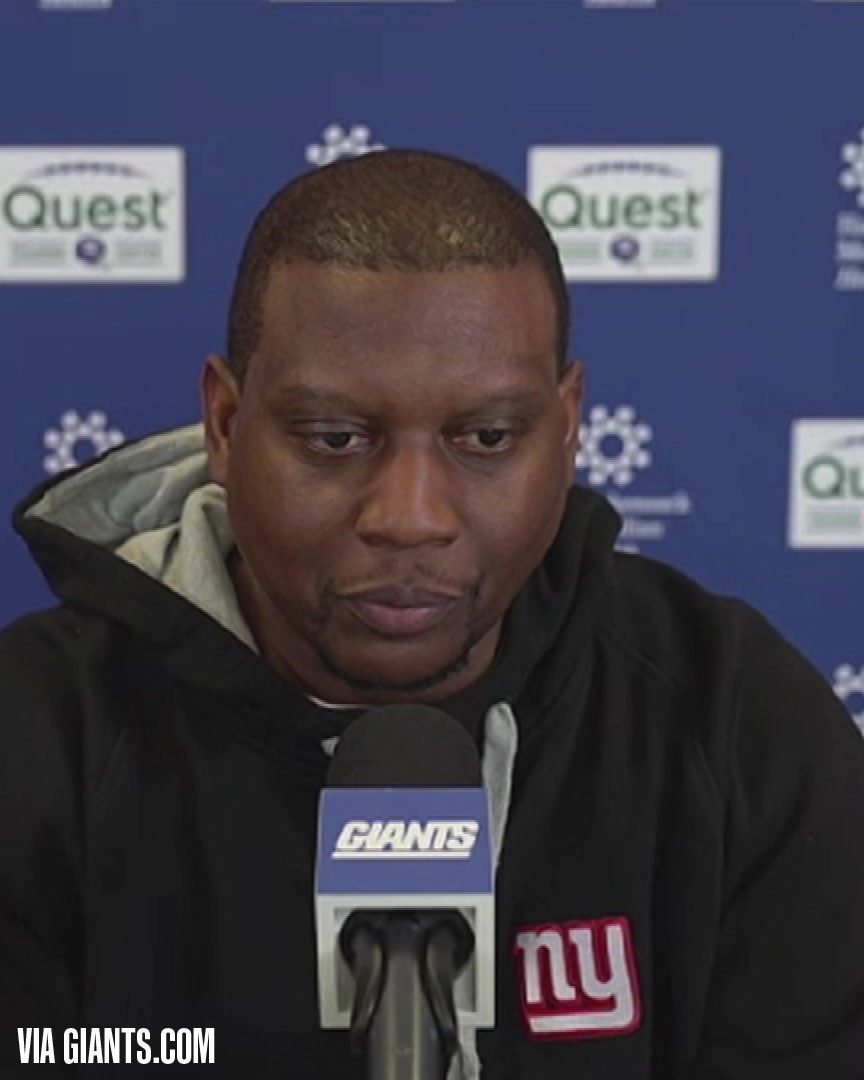 "Who wouldn't want to coach for the New York Giants? Who doesn't want to coach this team with this rich history? Who doesn't want to be in New York City and New Jersey?... Who doesn't want to work for John Harbaugh?" Dennard Wilson says he's in a "New York state of mind"