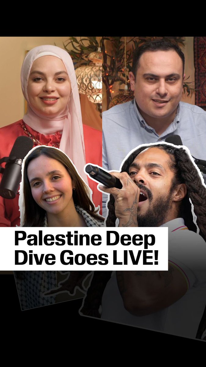 ANNOUNCEMENT 📣: Palestine Deep Dive is going LIVE, every Wednesday at 7pm UK time for the world’s first Palestinian chat show! Ahmed Alnaouq Hala Hanina | Bob Vylan & Lujane Hamzeh