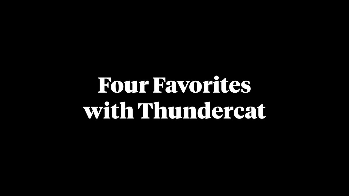 Four Favorites with Thundercat 🎤 Watch the full video here: Thundercat’s new album, Distracted, is out now.
