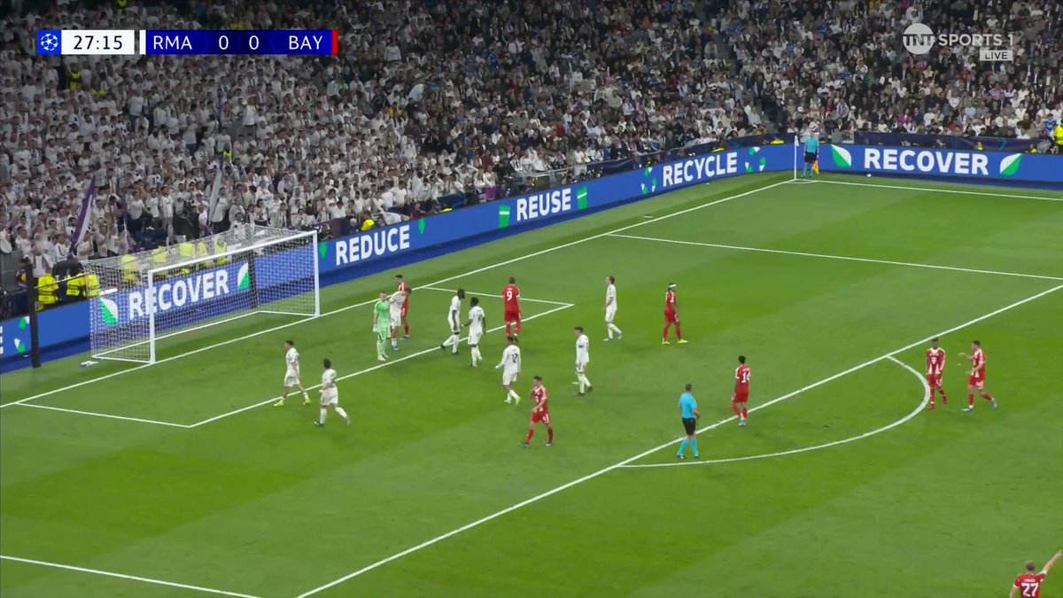 Real Madrid give the ball away TWICE in 30 seconds at the back but Bayern fail to take the chances 🤯 📺 Stream with TNT Sports on HBO Max