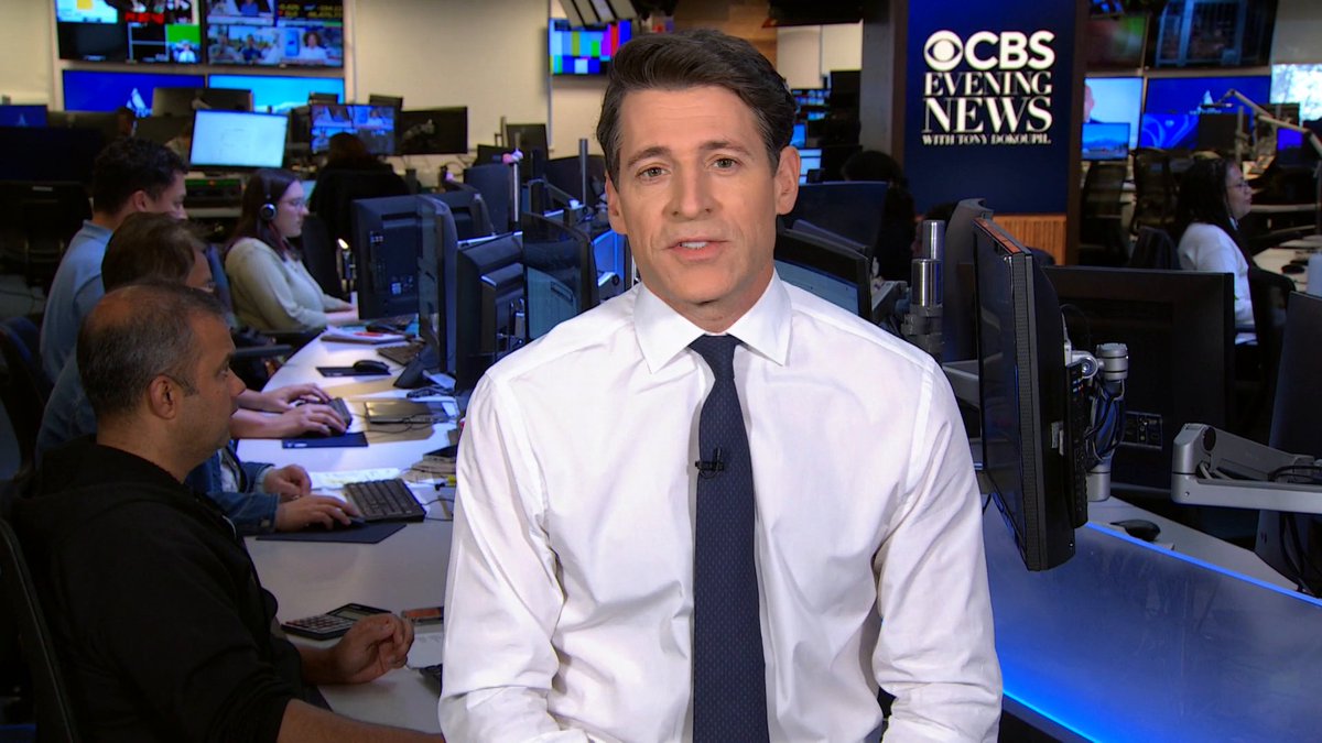Here's a look at what's coming up on the CBS Evening News with @TonyDokoupil.