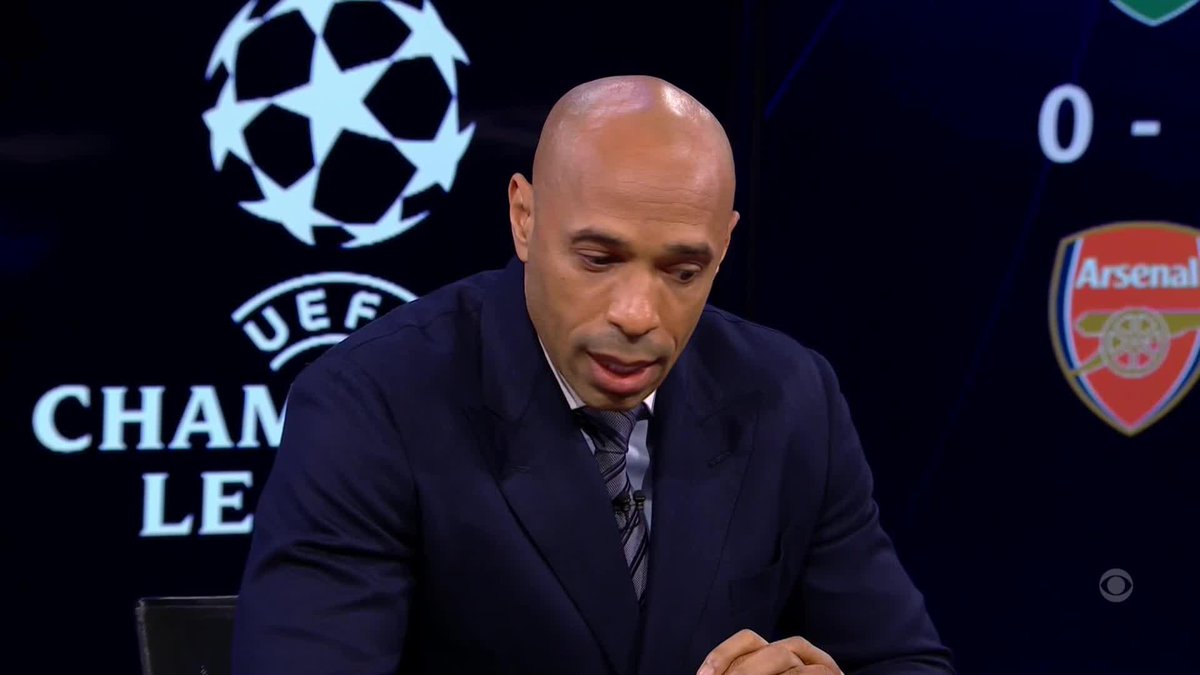 "He sees the game with his brain... He doesn't look at the game with his eyes." Thierry Henry explains what sets Michael Olise apart 🧠