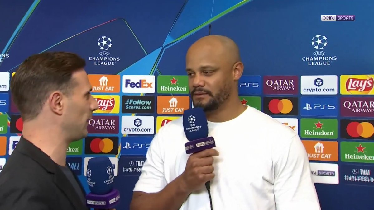 🗣️ "That you can go and win in the Bernabeu, this gives you a very good platform for many things in the future!" FC Bayern München head coach Vincent Kompany reflects on his side's 2-1 win over Real Madrid. 🎤 Adriano Del Monte #beINUCL #FCBayern #UCL
