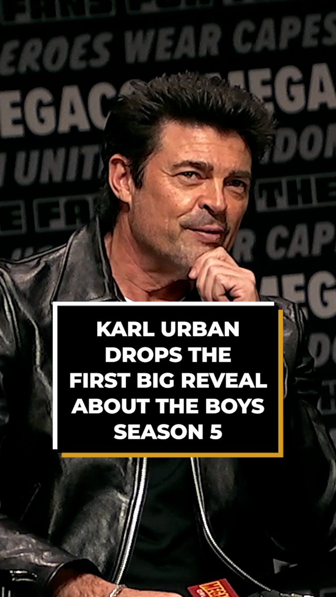 #KarlUrban drops the first big reveal of #TheBoys season 5 premiere 🗯️ MEGACON Orlando