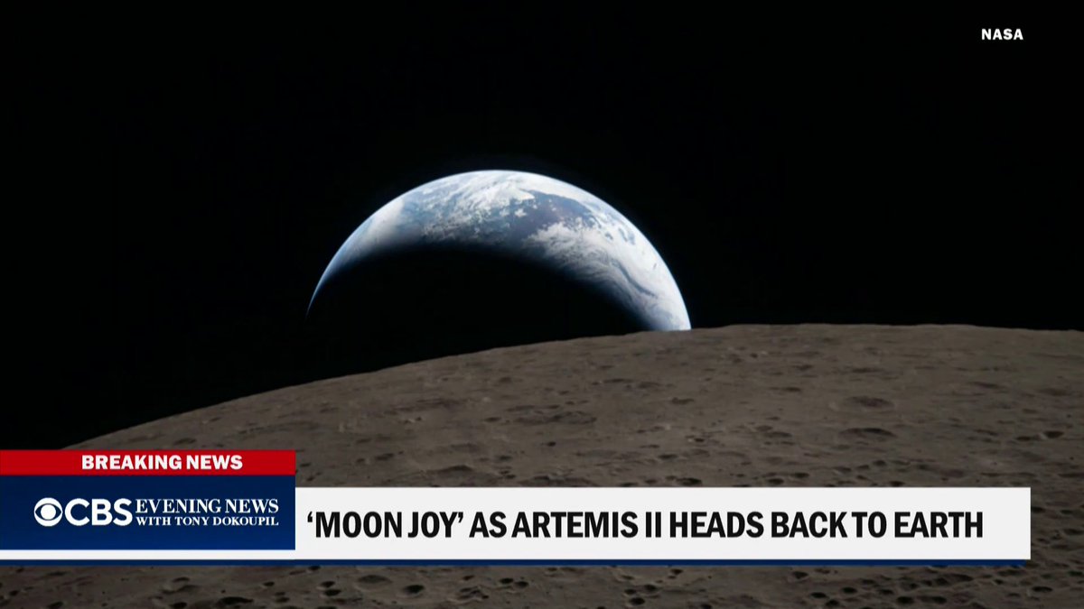 New photos from Artemis II show "Earthset" — the Earth dipping behind the moon. The crew captured parts of the moon's far side never seen before by human eyes.