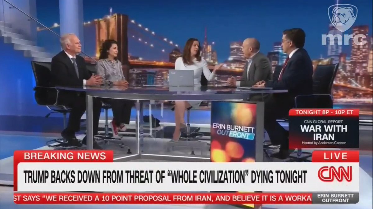 SO PREDICTABLE: Erin Burnett proclaims TACO after Trump announces a ceasefire with Iran