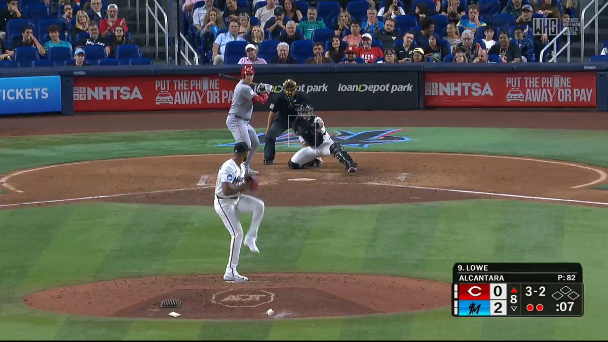 EIGHT scoreless innings for Sandy Alcantara!