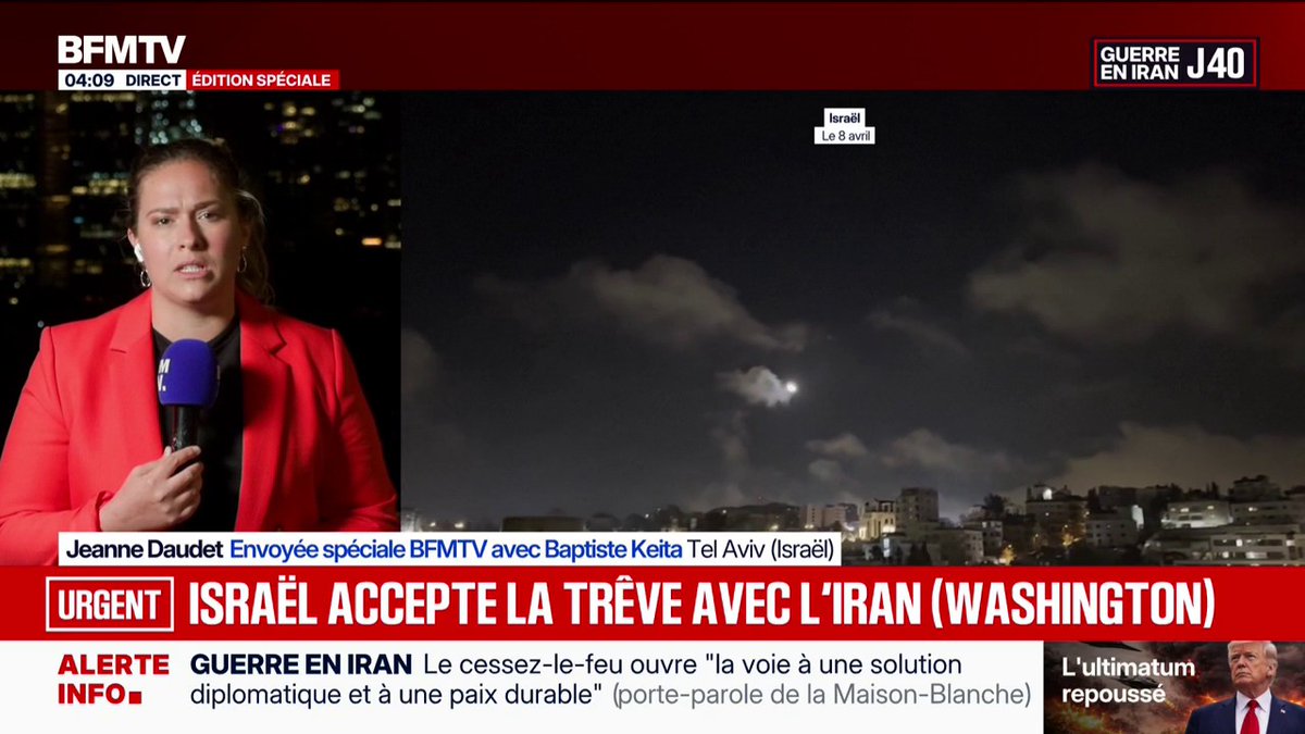 Guerre au Moyen-Orient: Israël accepte la trêve avec l'Iran selon la Maison Blanche (États-Unis)
