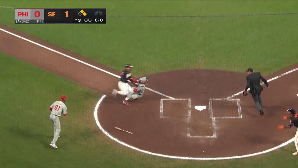 Perfect throw, perfect tag