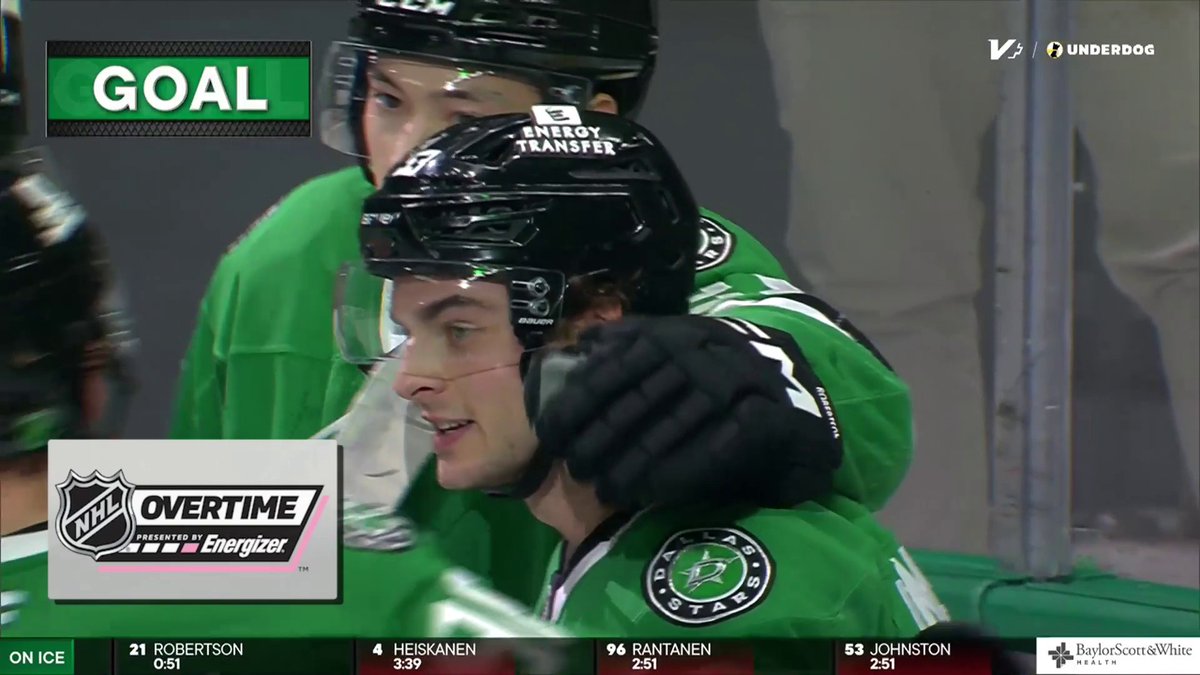 WYATT JOHNSTON!! ⭐ His 26th powerplay goal of the season is the Energizer OT winner!