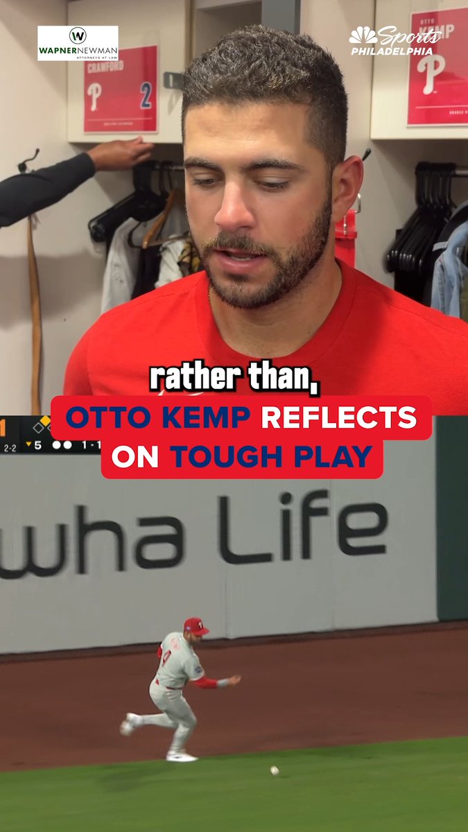 "Hindsight, wish I would have tried to beat the ball to the spot." A good lesson to learn for Otto Kemp, who missed a tough line drive to left field in the fifth inning Tuesday. | Wapner Newman