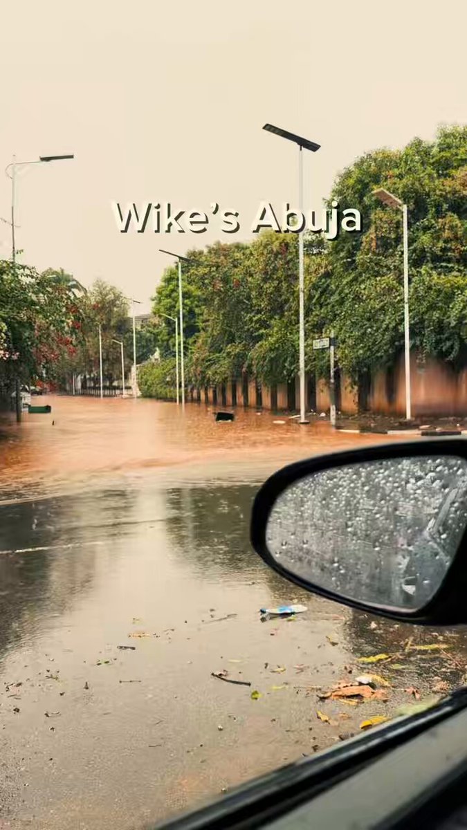 I said it yesterday, another disaster waiting to happen in the FCT, is flood. Wike have sold green areas that El-Rufai and other ministers left for recreational activities, because they are waterways, Wike have sold them.