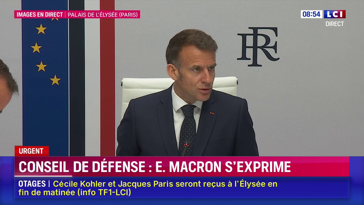 🔴 Cessez-le-feu en Iran : "Le Liban à date est aussi inclus dans le cessez-le-feu (...) Notre souhait (...) c'est de nous assurer que le cessez-le-feu inclus pleinement le Liban", Emmanuel Macron s'exprime à l'ouverture du conseil de défense
