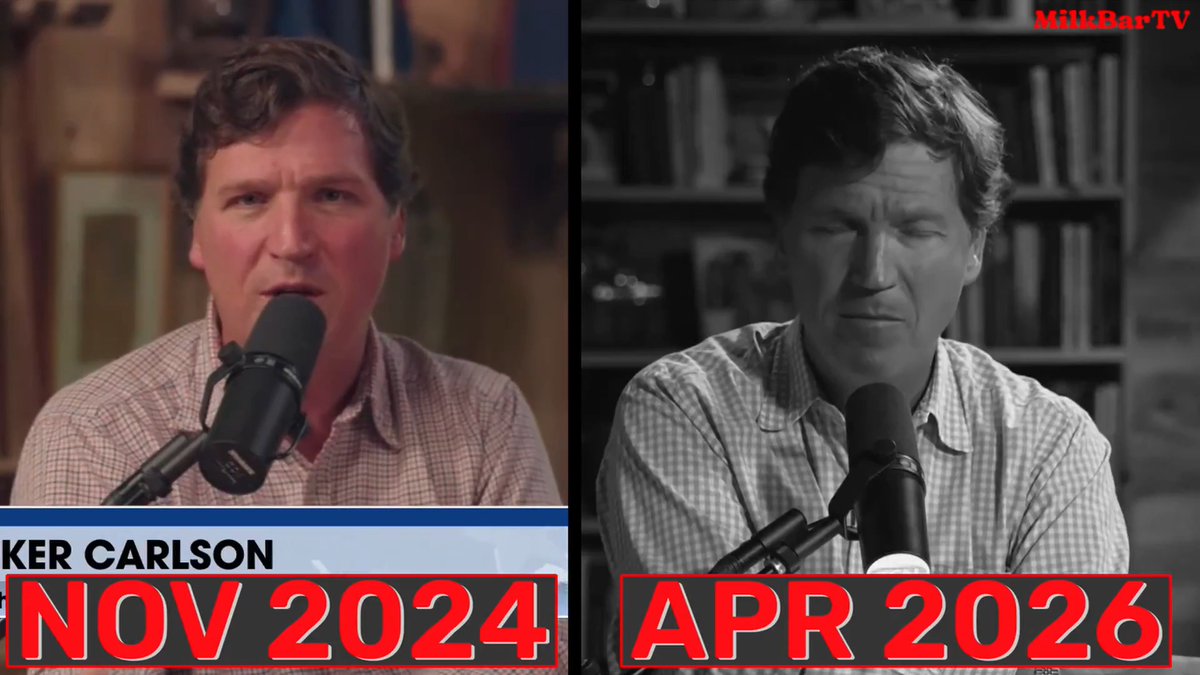 Tucker Carlson’s central thesis: nuclear weapons are a literally demonic technology → their use in 1945 led to the targeting of Christians and the decline of the West → Trump will inevitably use them → therefore, Trump is the Antichrist. I'm not kidding, he's been laying this all out since 2024.
