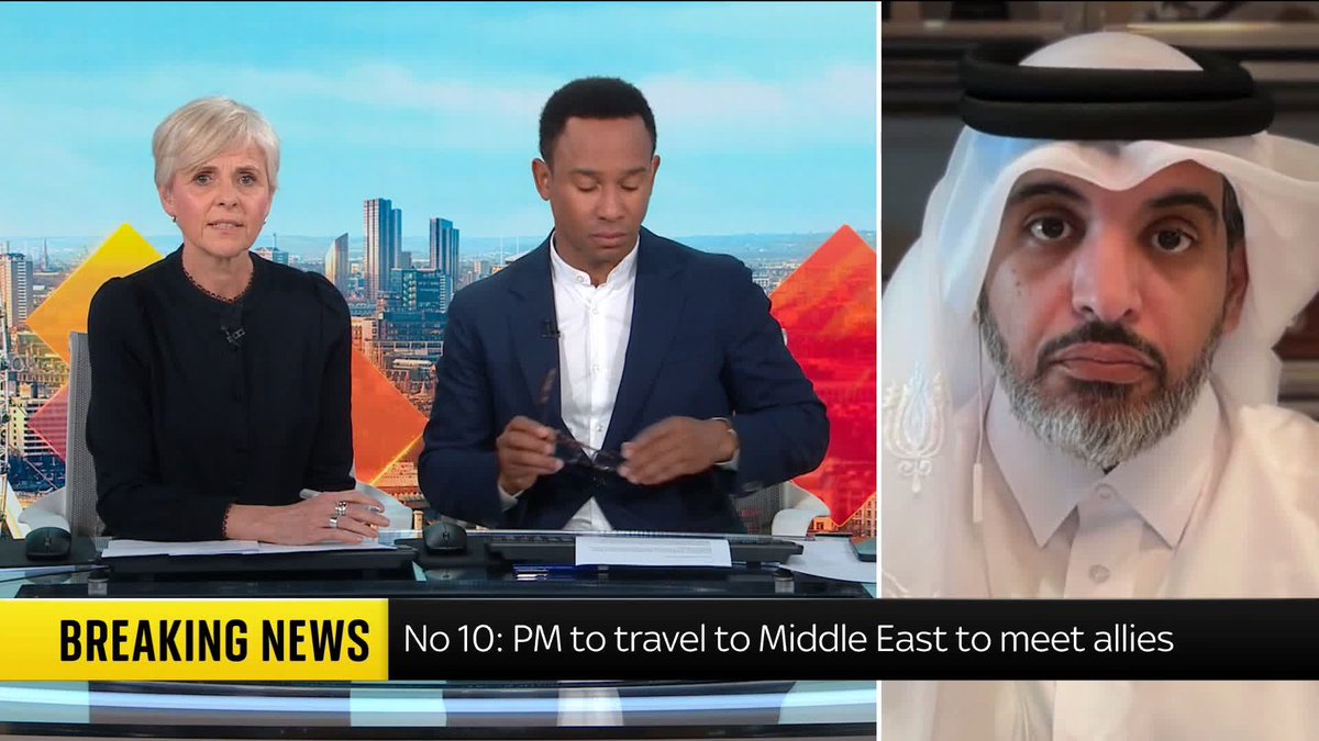🗣️ 'We went to bed not knowing what would happen, we woke up with hope, but unclear how the ceasefire will develop,' says former Qatari Defence Attache to the US, Nawaf Al-Thani نواف بن مبارك آل ثاني
