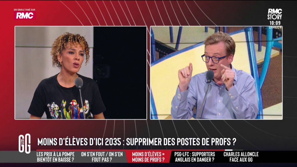 🗣️ Antoine Diers : "Prof, c'est un très beau métier. Très bien, merci à tous ! Mais si le nombre d'enfants baisse, il faut baisser le nombre de profs. En France, il y a 1 enseignant pour 13 enfants." #GGRMC