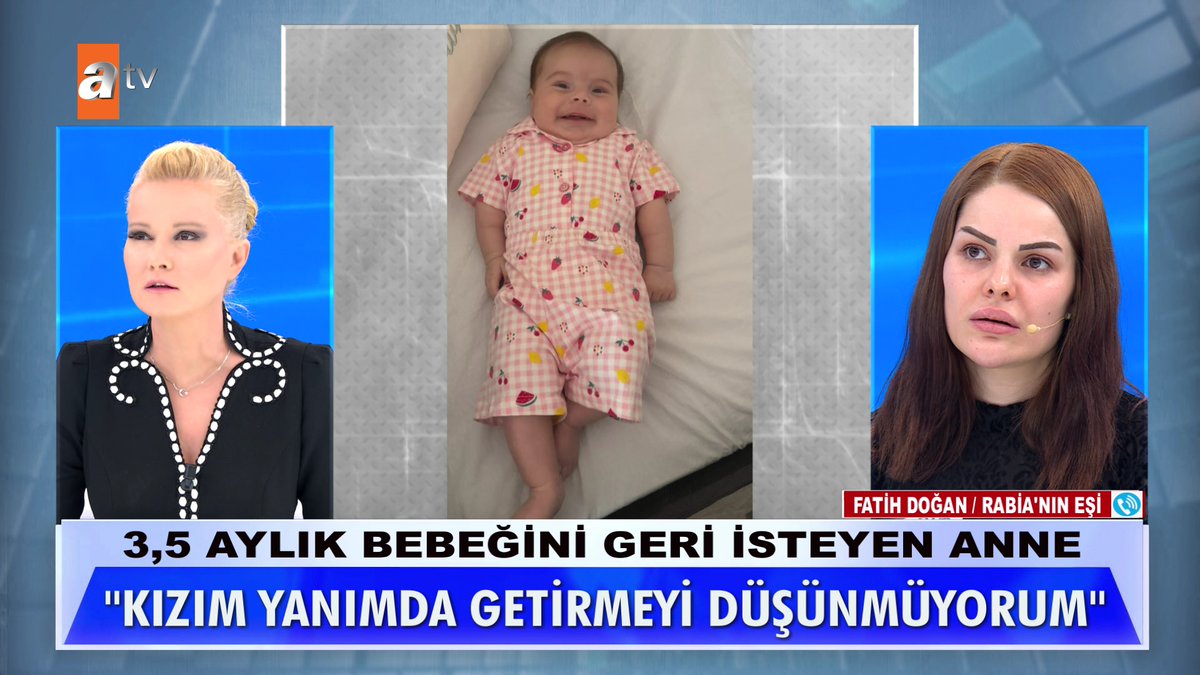 3,5 aylık bebek ve babası bulundu. ''Kızım yanımda getirmeyi düşünmüyorum'' #MügeAnlıİleTatlıSert #MügeAnlı @mugeanliatvde