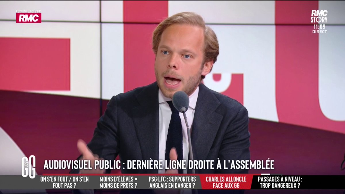 🎙️ Charles Alloncle : "Nathalie Darrigrand, ancienne directrice de France 5, a une société de production privée : Together Media. Elle s'est fait licencier de France TV. Elle a pris une indemnité de 400.000 €. Quelques mois après, elle triple le montant de contrat entre cette société et France TV." #GGRMC