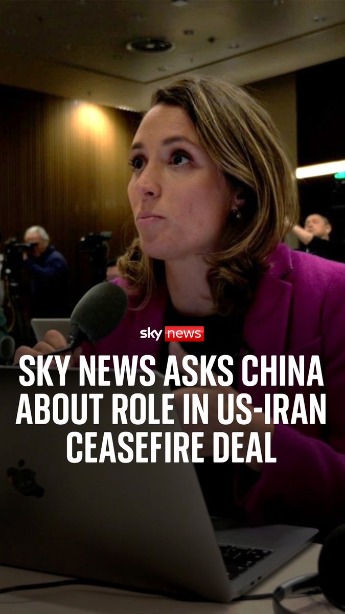 Donald Trump suggested that he believes it was China that pushed Iran to negotiate the ceasefire deal that we now have. China's Foreign Ministry told Sky's Helen-Ann Smith they have 'always been advocating for a ceasefire and peace'