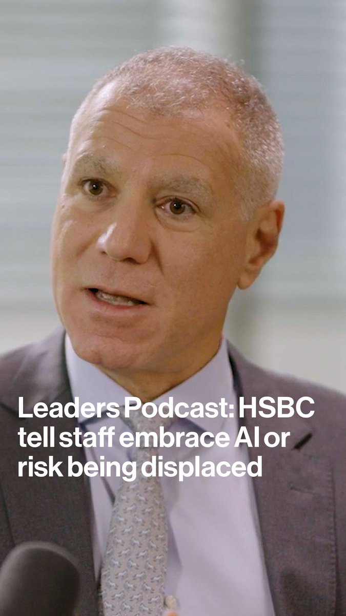 Employees who don't embrace AI could become "obsolete," warns HSBC CEO Georges Elhedery. Watch the full "Leaders with Lacqua" podcast:
