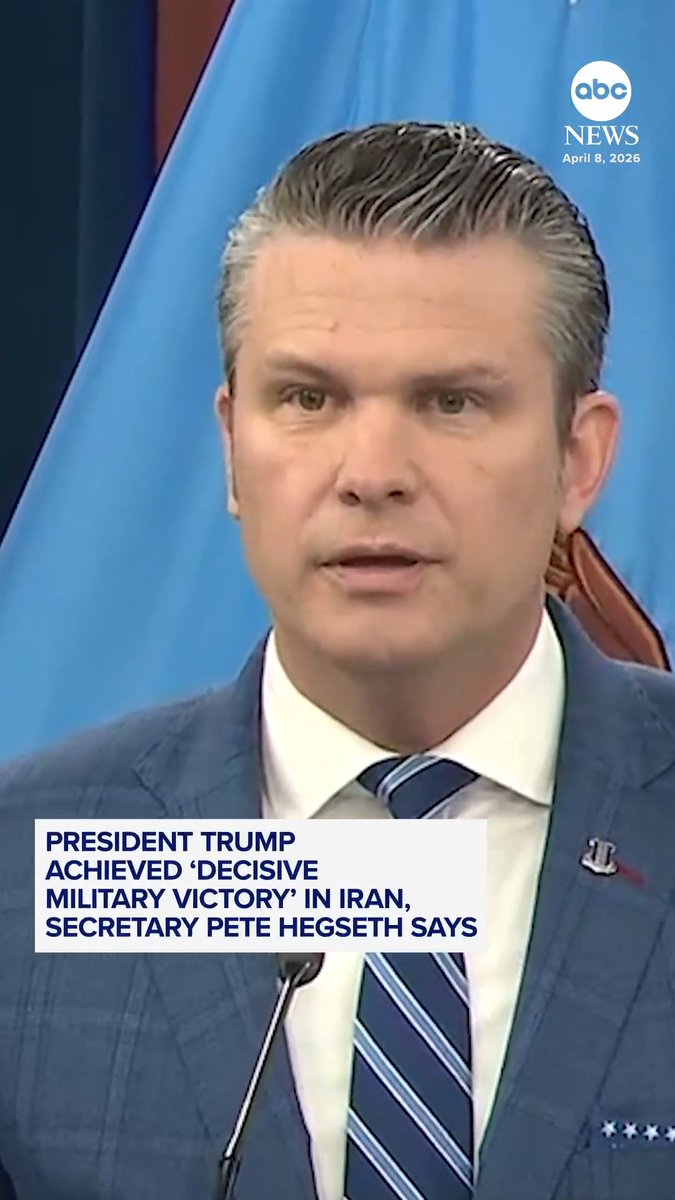 Secretary Pete Hegseth claimed the U.S. reached a "decisive military victory" in Iran under President Trump at a press conference at the Pentagon on Wednesday. "Iran begged for this ceasefire, and we all know it," Hegseth said. Follow live updates: