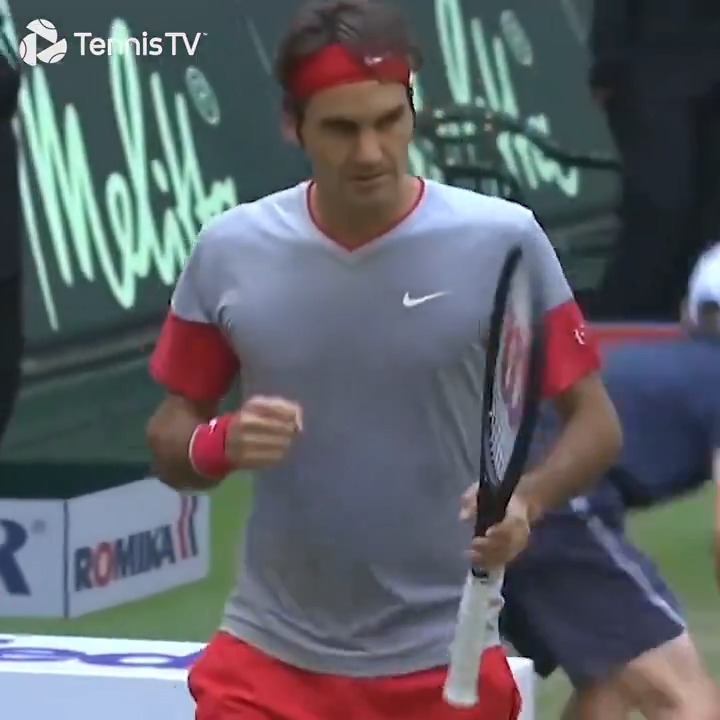 Throwback when Roger Federer didn't realize he had just won the match 🤣