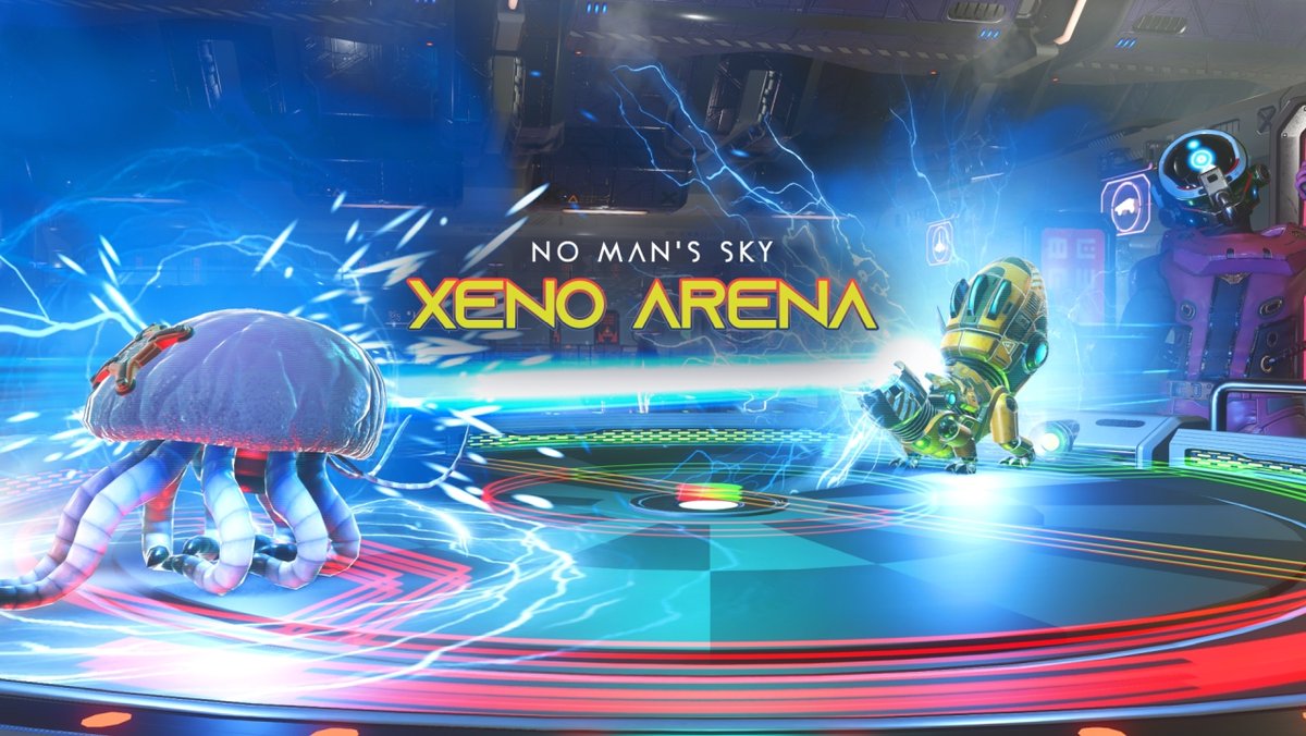 No Man's Sky Xeno Arena 👽Creature Battling ⚡100+ Abilities 🐣Genetic Experiments 🏟️Multiplayer Arenas 🤖Alien Trainers 🐌Tactical Combat 🥚Breed Creatures 🎖️Medals + Titles 🐾More Pets 🥽Creature Survey Mode 📋Daily Challenges 📎Guidance Missions 🏓Arena Ranks 🦑Exclusive Pets