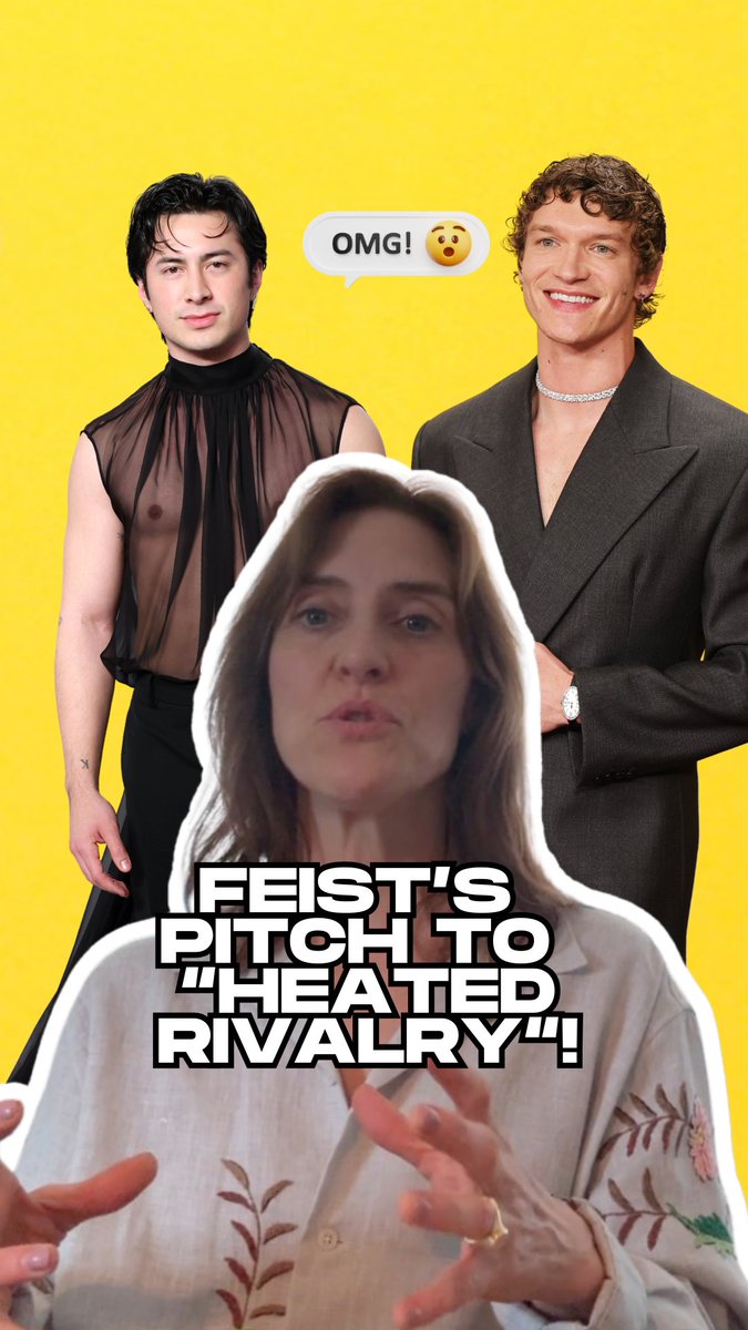 We are so in love with this idea already Feist! 😍🤭 🎥 Watch the full chat with #Feist to find out her reaction to hearing her music in "Heated Rivalry"! #HeatedRivalry #ShaneHollander #IlyaRozanov #JacobTierney
