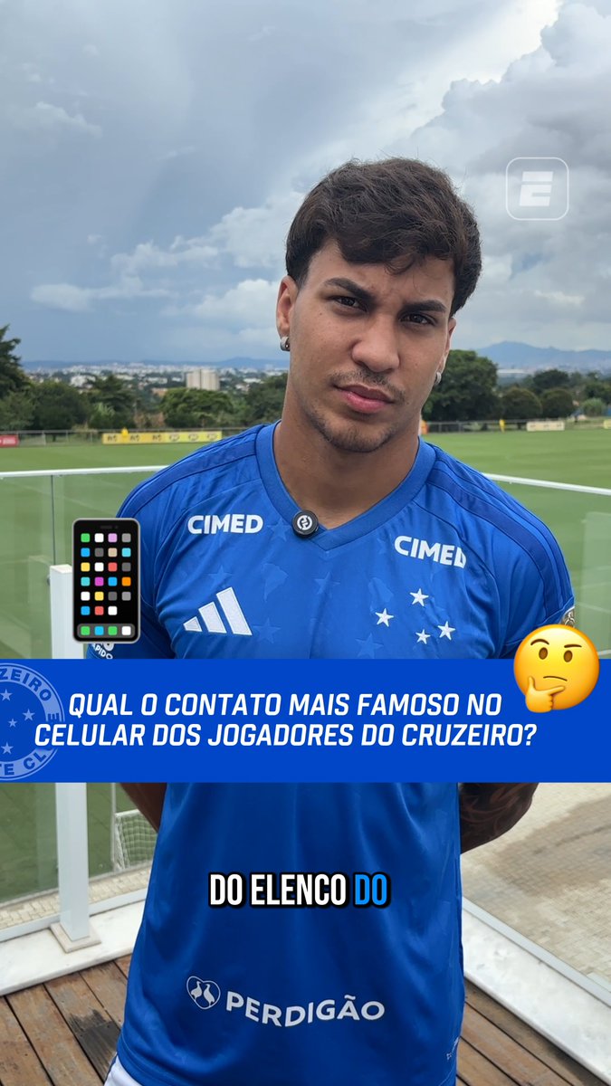 Jogadores do Cruzeiro respondendo qual o contato mais famoso do celular. 🎥 ESPN Brasil | SportsCenter Brasil