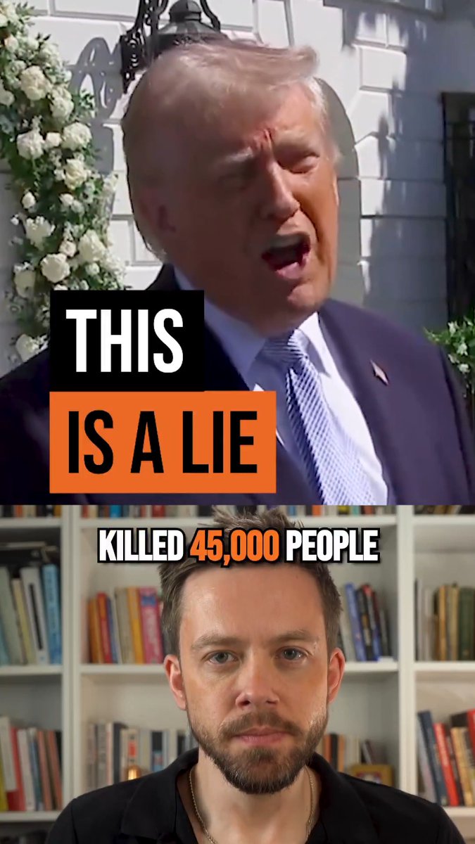 This is a lie. There's no evidence that tens of thousands of Iranians were killed by the regime earlier this year. This claim has been repeatedly promoted to support a war by fanatics who threatened to destroy Iran altogether.