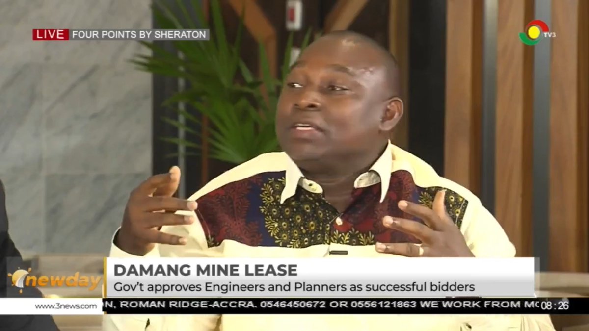 "If the NPP's position yesterday regarding Databank was that it was a good deal, then they must not have any contrary view today." - Solomon Owusu, Director of Communications, United Party, slams NPP for what he describes as hypocrisy over the government's approval of Engineers and Planners Limited for the Damang Mine lease . #TV3NewDay #TV3GH