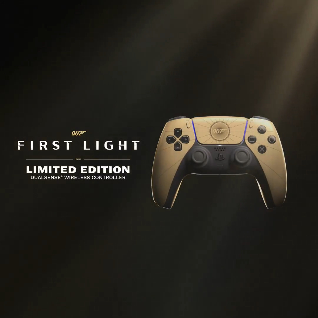For your hands only. Introducing the 007 First Light Limited Edition DualSense Wireless Controller. Learn more about the stylish controller launching May 27: