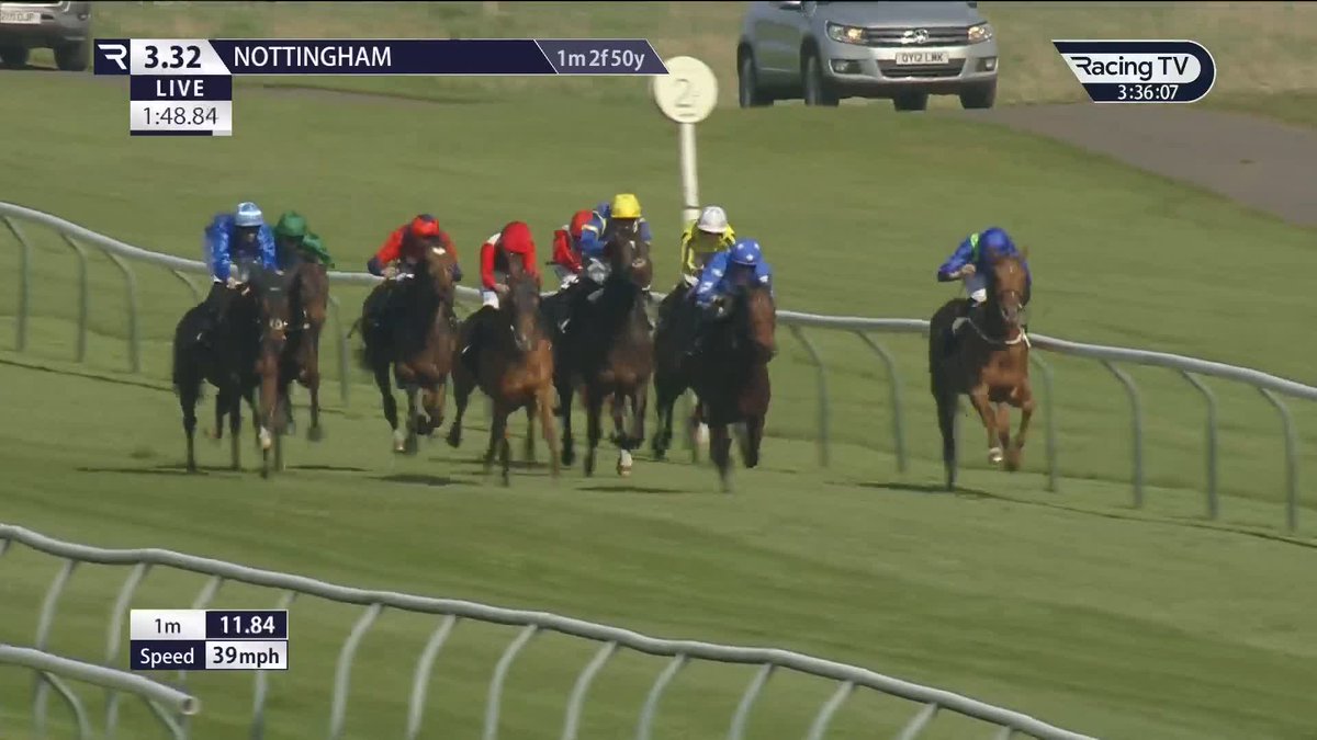 Any Which Way strikes on his return and handicap debut in the Family Funday 31st May Handicap under saffie osborne for Michael Bell