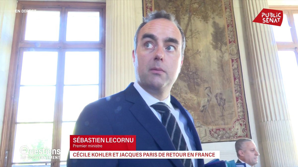 Retour de Jacques Paris et Cécile Kohler : “Il ne faut pas sous-estimer le travail que cela a représenté pour nos diplomates. On ne dit rien [sur les modalités de la libération], c’est pour ça que pour nous, ça fonctionne encore à peu près correctement”, pointe Sébastien Lecornu
