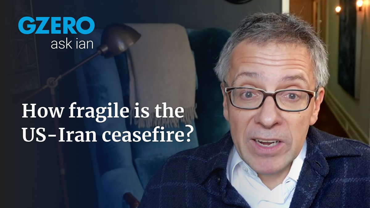 a two week ceasefire with iran. good news for markets and the global economy. but plenty of ways this could still unravel. GZERO Media