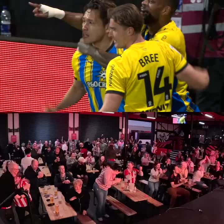 松木玖生の先制ゴールに熱狂するサウサンプトンサポーター🏴🔥 🎥Southampton FC