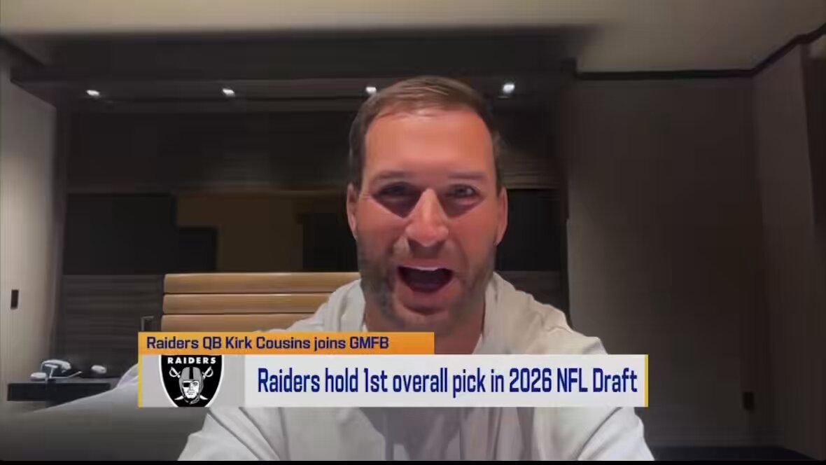 Kirk Cousins speaks on future #1 overall pick Fernando Mendoza “I don’t want to start unless I’m the best option. I have no problem being a voice in the room to help him, we were watching film together yesterday and I told him I’d like to learn how to throw a good back shoulder”
