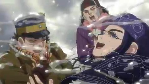 "Bro, watch Golden Kamuy..... It's peak." The peak in question: