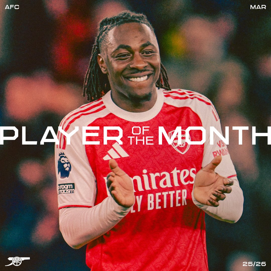 🥁 Our March Player of the Month, as voted for by you... 🥇 Eberechi Eze