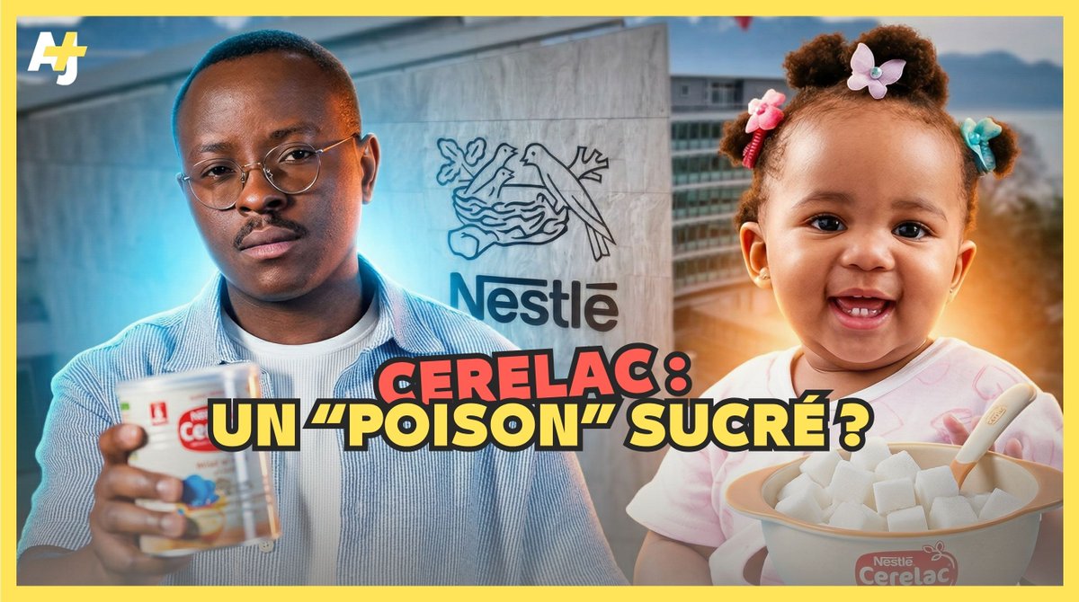 Nestlé est accusé d'ajouter trop de sucre dans ses produits pour bébés en Afrique, alors que ces mêmes produits sont ZÉRO SUCRE AJOUTÉ en Europe. Pourquoi les gouvernements africains laissent-ils faire ? Est-ce de l'impuissance ou de la complicité ?