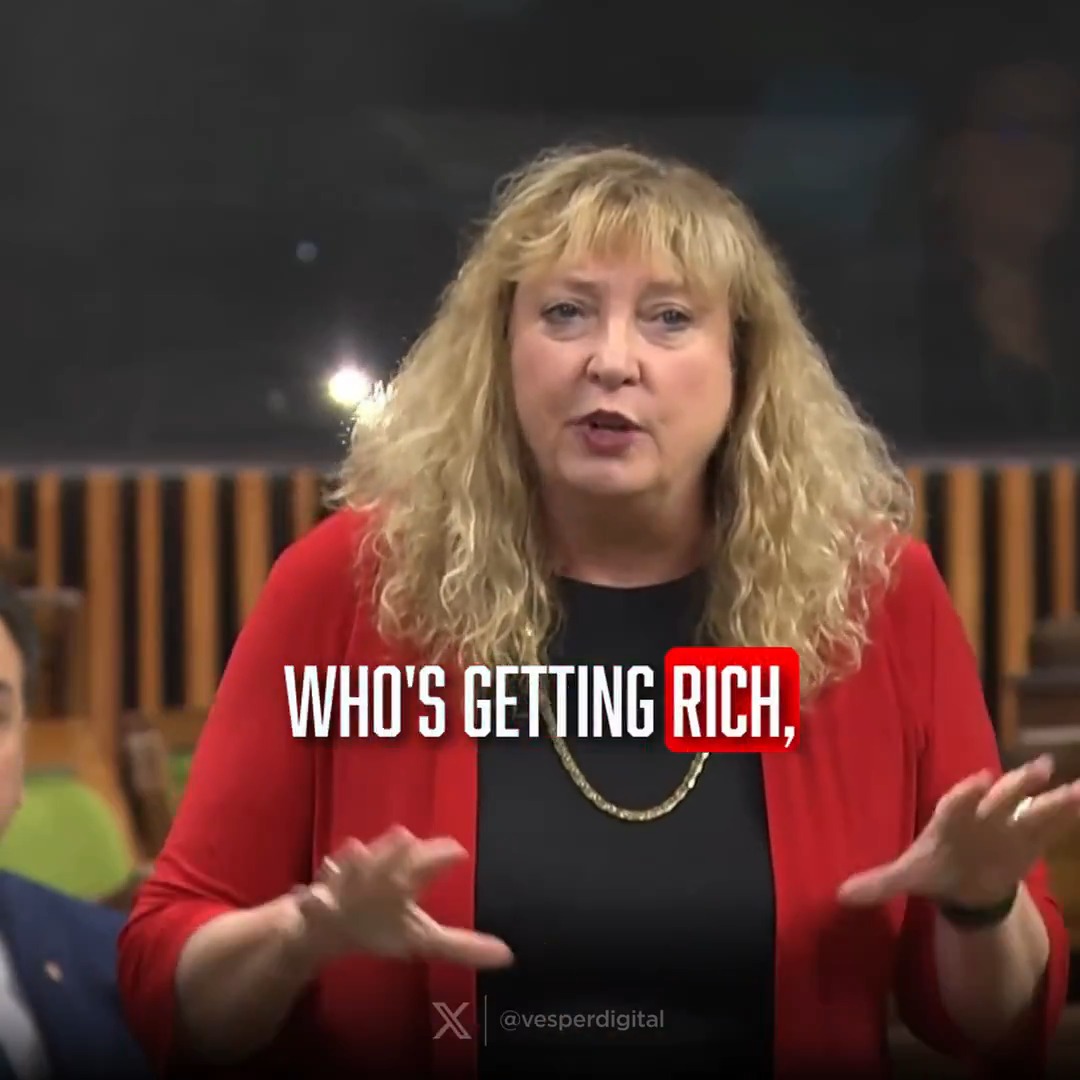 "Who's getting rich madam speaker? That's always the question with these Liberals. It's corruption, it's Brookfield, it's the Prime Minister getting rich. I'm just not certain exactly which Liberal insider is getting rich on this one." -Marilyn Gladu OH THE IRONY!!!🤦♂️