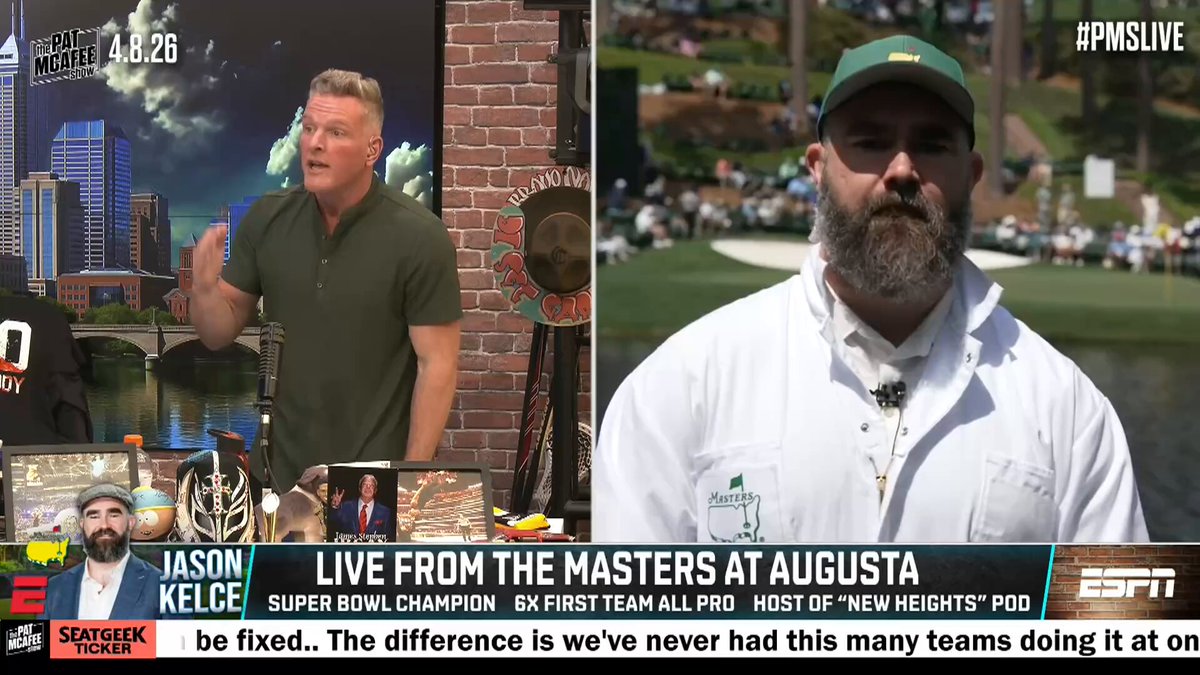 "I might potentially find myself with a stick in my hand.. If the opportunity comes I'm gonna take it" Jason Kelce #PMSLive