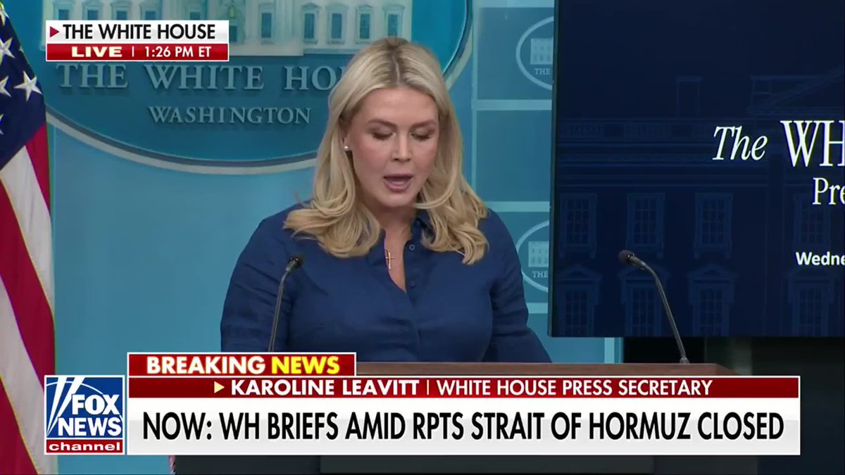 BREAKING: "From the very beginning of Operation Epic Fury, President Trump stated this would be a 4 to 6 week military operation to dismantle the military threat posed by the radical Islamic Iranian regime." "Thanks to the unbelievable capabilities of America's war fighters, the United States has achieved and exceeded those core military objectives in just 38 days." – Karoline Leavitt