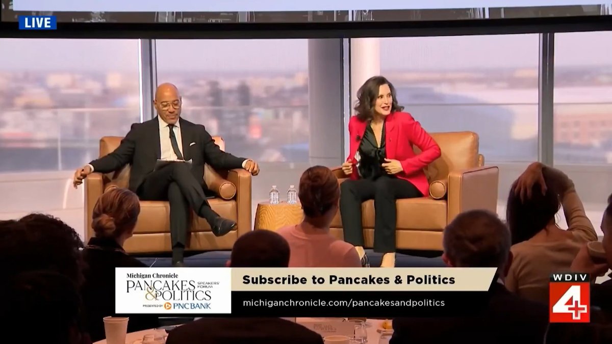 Gov. Gretchen Whitmer gives herself an "A" grade for "making Michigan a place where people want to live, work, and play." Michigan ranks 40th nationally in per capita income – its lowest ranking ever – plummeting from 18th in 2000.