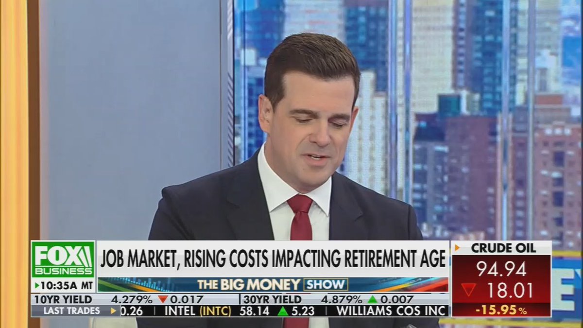 Fox: We may actually end up with the worst of both worlds here. You've got an older group that can't afford to retire, and you've got a younger group that can't get the jobs in order to save for retirement.