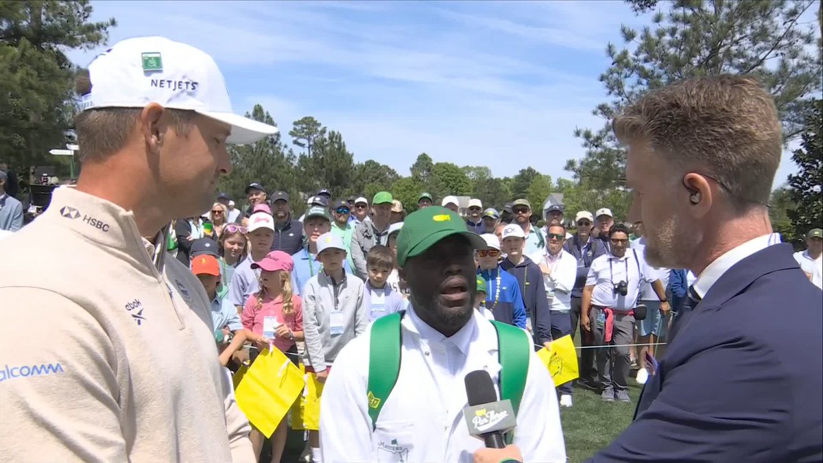 "I AM JUST A CADDY!" Kevin Hart caddying for Bryson DeChambeau was not on our bingo card for The Masters par 3 contest 😅