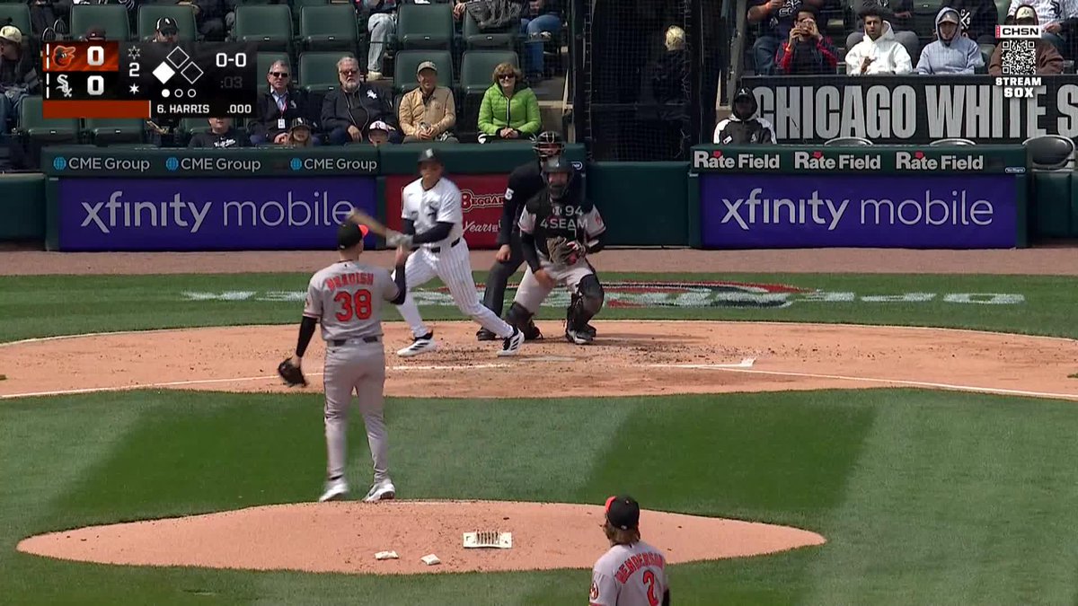 First RBI as a member of the #WhiteSox for Dustin Harris 👏