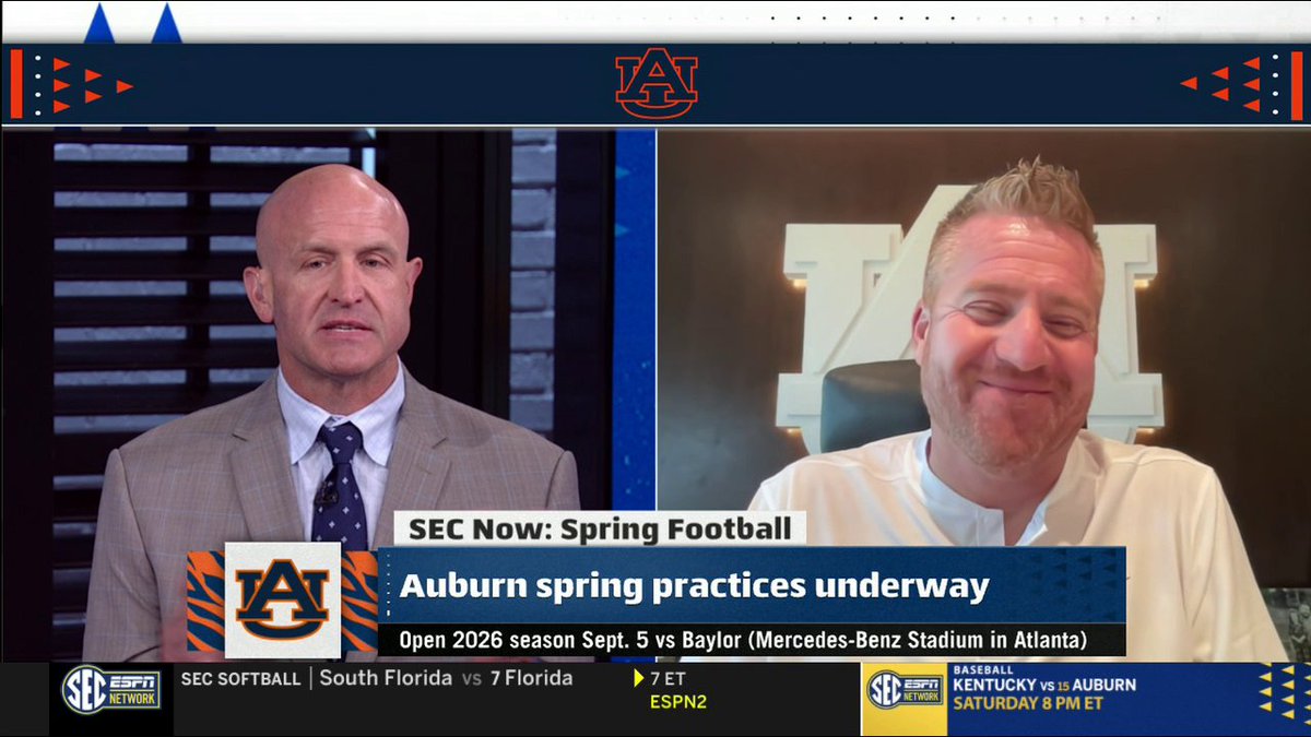 Alex Golesh talks about Auburn Football's "Iron Bowl period" with Cole Cubelic. Plenty of shots fired at Greg McElroy 😂
