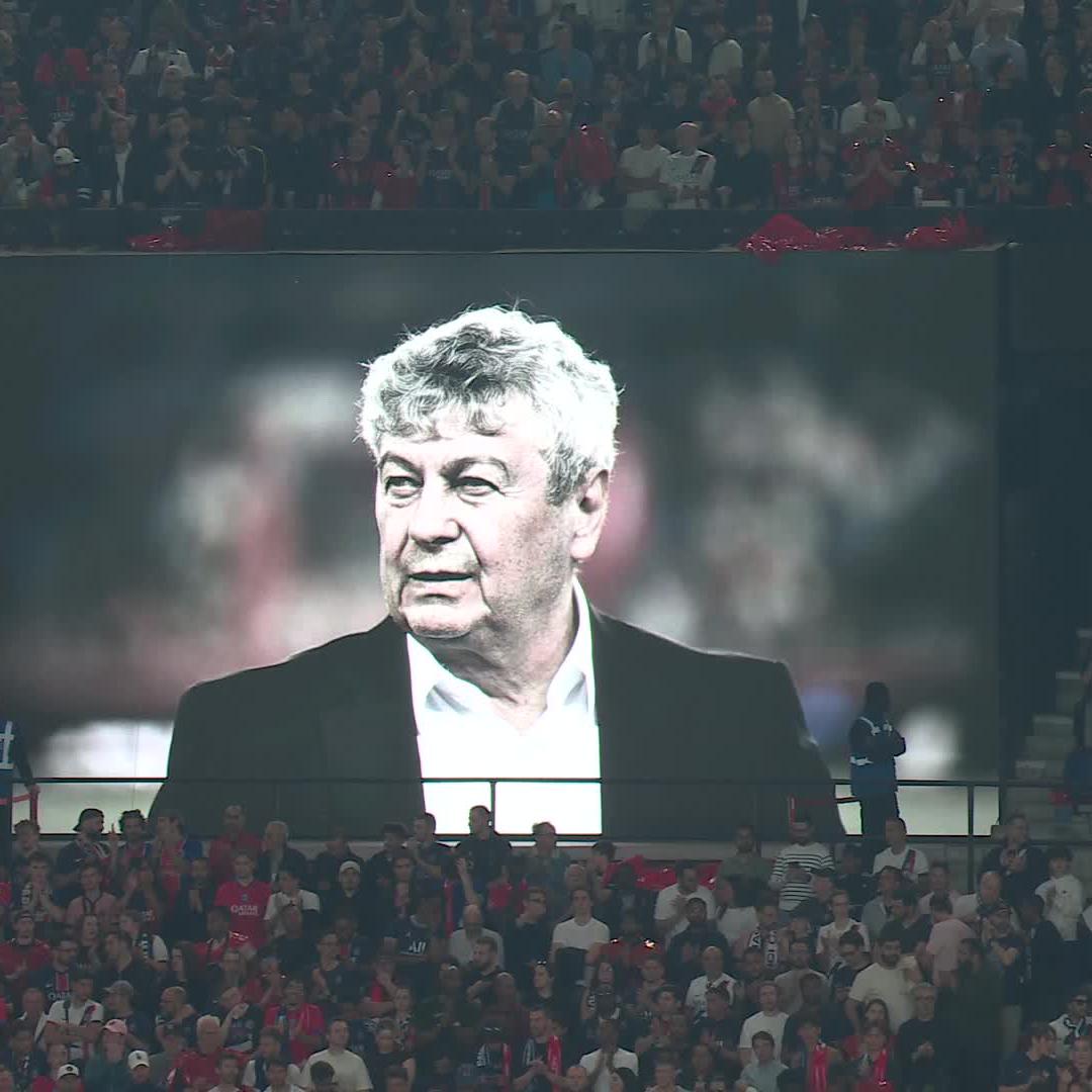 Schweigeminute für Mircea Lucescu 🕊️ Ruhe in Frieden #DAZNmoment #UCL